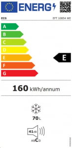 ECG EFT-10854 WE fagyasztószekrény fehér